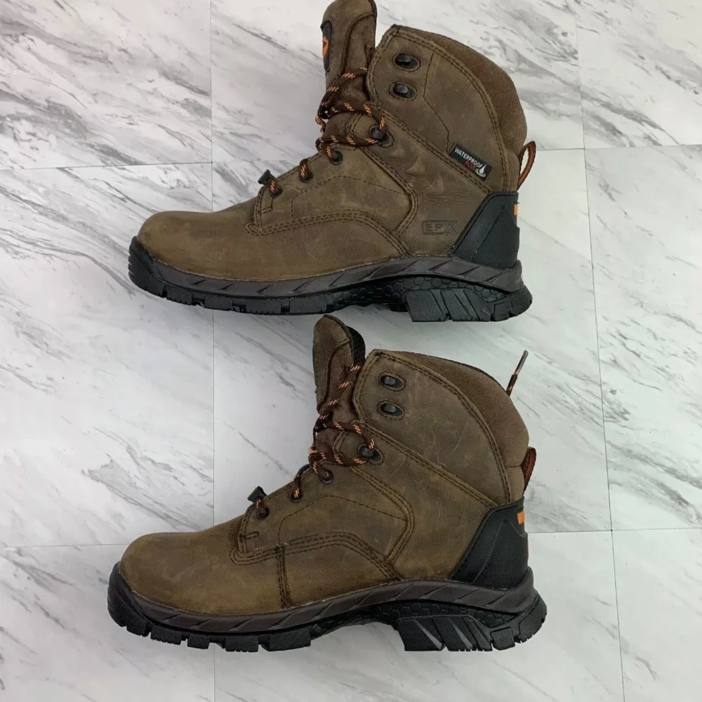 Wolverine EPX 3M Insulated Waterproof leather boots mens 7 EW Extra wide Vibram